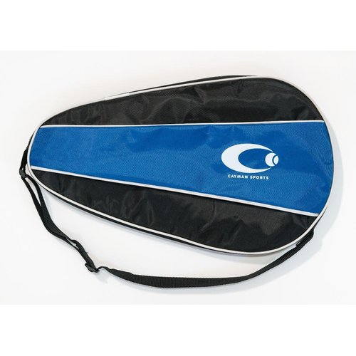 Cayman Sports Single Waterproof Pickleball Paddle Case - Best Pickleball Paddle Cover for Wide Body Paddles with Bonus Storage for Accessories (Blue)