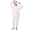 WAFUNNE Animal Onesie Costume for Kids Child Boys Girls Womens Mens Cosplay Halloween Costumes Easter Onesies White Polar Bear L