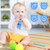 Silicone Baby Teething Toys, Remote Control Shape Teethers Toys with Teething Tubes and Pacifier Clip, Baby Teething Toys for 3 Months+, Remote Teething Toys BPA Free/Freezable/Dishwasher Safe(Blue)