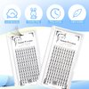 12rows,120pcs 10D Premade Volume Fans Eye Lashes Extensions Thickness 0.07mm D Curl Black Soft Individual False Eyelashes Makeup Fake Lashes Cluster 8-18mm to Choose(14mm)