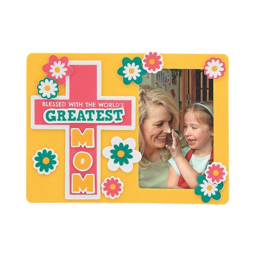 Religious Mother’s Day Picture Frame Magnet Craft Kit - Makes 12 - DIY Craft Gifts for Kids