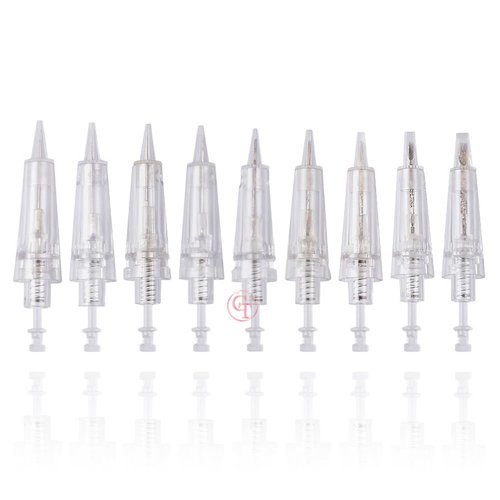 50pcs/Pack Permanent Makeup Needles Cartridge for Eyebrow Eyliner Tattoo Machine 1P 3P 5P 5F 7F for Ombre Powder Eyebrow Shading Microblading Makeup (50pcs 5F)