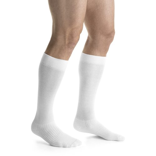JOBST Activewear 20-30 mmHg Knee High Compression Socks, Small, Cool White