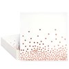 Juvale 50 Pack Rose Gold Party Napkins - Disposable Dinner Napkins for Wedding, Baby Shower, Birthday Party (6.5x6.5 In)