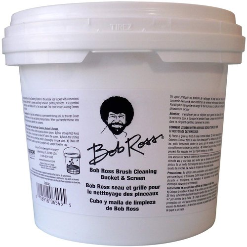 Bob Ross R6545 Cleaning Bucket & Screen-White