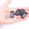 CooBigo 10pcs 1/2"(12.5mm) Side Release Buckles Plastic Black Quick Adjustable Buckle For Backpack Strap DIY Pets Collar Accessory
