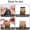 NQEUEPN 240pcs Hair Extension Tape, Hair Replacement Adhesive Tape Double Sided Tape in Extension Tape Hair Extension Tabs Wig Tape Beauty Tools for Hair Extensions (Black)