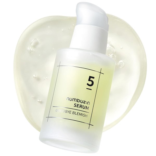 numbuzin No.5 Goodbye Blemish Serum | Blemish Serum for Dark Spots, Acne Scars with Vitamin C, Niacinamide, Antioxidant | Lightweight Gel, Korean Skin Care for Face | 1.69 Fl Oz