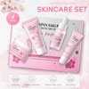Skin Care Sets for Women/Girls JAPAN SAKURA Beauty Gift Sets Skincare Kit with Cleanser, Serum, Eye Cream, Face Cream Travel Pamper Sets for Women Gifts,Skin Care Sets & Kits