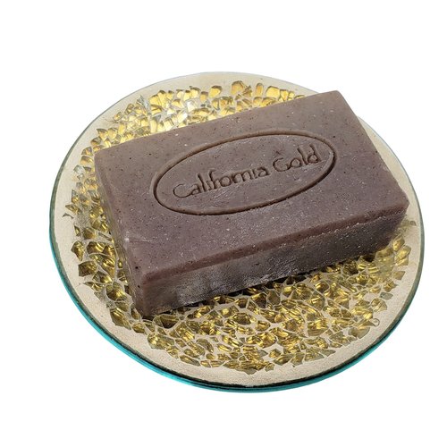 California Gold Artisan Soaps Lavender Bar Soap-Natural & Organic with Anti-Aging Comfrey Root. 1-4oz. Bar