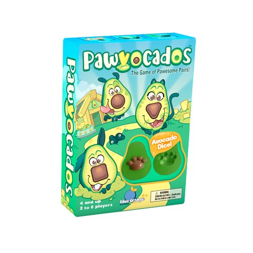 Pawvocados Preschool and Children Collecting and Matching Card and Avocado Dice Game - Educational Game by Blue Orange Games - 2 to 6 Players for Ages 4+