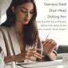 5-pcs Dual-Ended Pen Tool Double Head Nail Art Dotting Pen Stainless Steel Nail Painting Pen DIY Decoration Dotting Pen