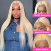 613 Straight Lace Front Wigs Human Hair 13x4 HD Lace Front Wigs Human Hair Pre Plucked with Baby Hair 20 Inch Blonde 13x4 Lace Closure Human Hair Wig 180% Density Frontal Human Hair Wigs for Women