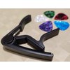 WINGO Guitar Capo for Acoustic and Electric Guitars with 5 Picks for Free, Black.