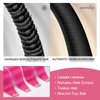 WENNALIFE Tape in Hair Extensions Human Hair Hot Pink Tape in Extensions, 10pcs 25g 14 inch Remy Invisible Tape Ins Straight Colored Soft Real Human Hair Tape in Extensions Refill Set Extensions