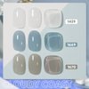 GAOY Gel Nail Polish Kit, 3 Colors Jelly Milky White Blue Gray, Sheer Soak Off UV Gel Polish Set - Cloudy Coast