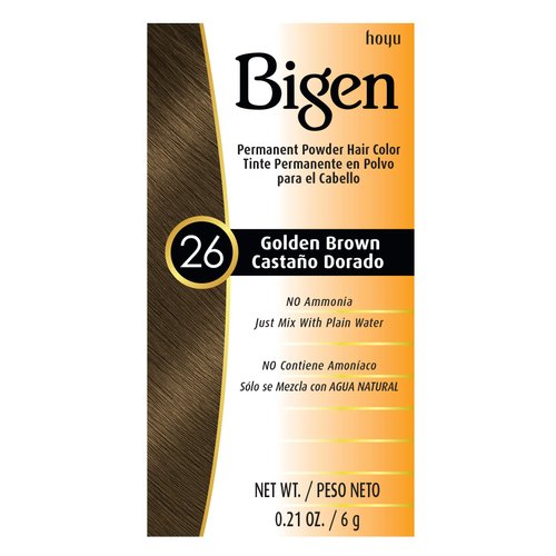 #26 Golden Brown Bigen Permanent Powder - 3 Pack