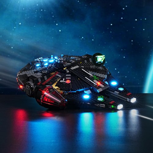 BRIKSMAX 2.0 Light Kit for Lego The Dark Falcon -Innovative Led Lighting Compatible with Lego Star Wars 75389 - Not Included Lego Set