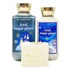 Bath & Body Works Iced Sugar Plum 2 Piece Gift Set - Body Lotion and Shower Gel - with a Natural Oats Bar Soap - Full Size