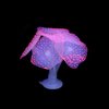 Filhome Glowing Fish Tank Decorations, 4 pcs Glow Aquarium Decoration Plants Kit Glowing Mushroom Coral Ornaments