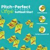 Infinity Collection Softball Hair Bow - 6.5" Cheer Bow Hair Accessory - Perfect Softball Player Gift - Red Stitch