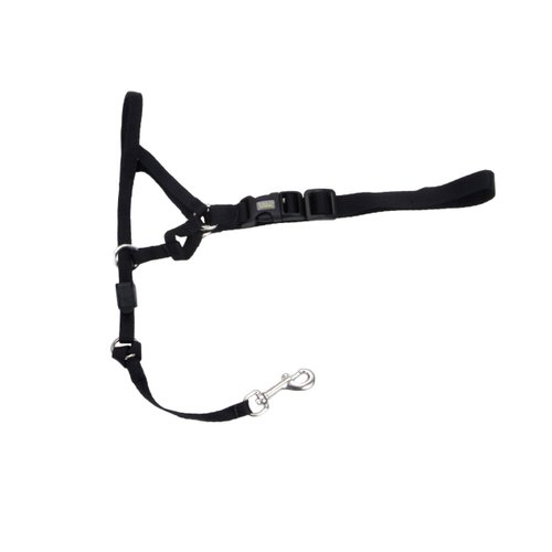 Coastal Pet Walk 'n Train Dog Head Halter - Gentle Leader for Dogs - No-Pull Dog Harness - Quick-Drying Polyester - Black - Medium