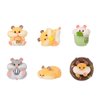 maidimiao Flocking Rich Hamster Daily Life 6PCs Cute Figures Collectible Toys Halloween Birthday Gifts