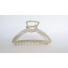 Generic Art deco gold metal round crystal hair claw clip