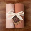Muslin Swaddle Baby Blankets for Baby Girl, Soft and Breathable Oeko-Tex Cotton Muslin Baby Blanket, Newborn Swaddling Wrap, Receiving Blanket, 47 in x 47 in, Blush Pink Rainbows
