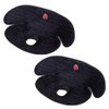 Baby Piddle Pad Car Seat Liner,Potty Training car seat Protector with Waterproof Liner for Child Safety Car Seat Stroller and Dinner Chair,Machine Wash and Dry (Plus-Black 2Pcs)