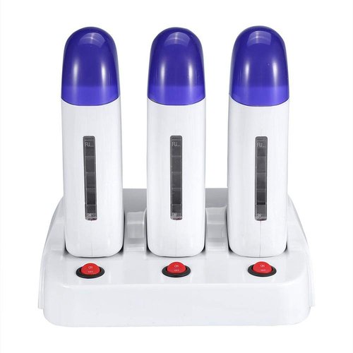 3Types Roll-On Wax Heater, Portable Wax Warmer, Hair Removal Machine, Electric Depilatory Roll On Wax Heater Home Waxing Machine for Travel & At-home Waxing & SPA(03)