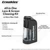 Croakies All-in-one Cleaning Kit | Lens Care Travel Kit with Pump and Microfiber Cloth | All Natural Cleaner for Eyewear and Lenses