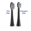Waterpik Full Size Replacement Brush Heads for Sonic-Fusion Flossing Toothbrush SFFB-2EB, 2 Count Black