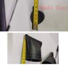 2PCS(Special for Hair Barber Shop,Not for Most of Home Hair Dryer)4.5cm Black Plastic Salon Hair Dryer Nozzle Replacement Narrow Concentrator Replacement Blow Flat Hair Drying Nozzle