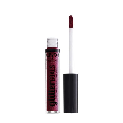 NYX PROFESSIONAL MAKEUP Glitter Goals Liquid Lipstick - Bloodstone, Berry With Multi-Dimensional Glitter
