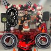 Race Car Balloons Race Car Birthday Party Supplies Tire Wheel Balloons Birthday Party Supplies Foil Number 3 Checkered Tire Balloon Arch Garland Kit Cars Wheels Party Favors Decorations