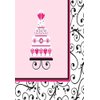 Amscan Sweet Wedding Beverage Party Napkins (36 Piece), 5 x 5, Pink/White/Black