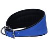 Dogs My Love Real Leather Extra Wide Padded Tapered Dog Collar (11"-13" Neck; 2" Wide, Blue)