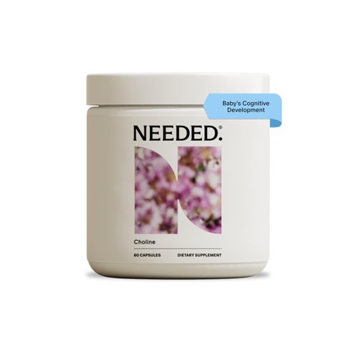 Needed. Prenatal Choline for Cognitive Development - Choline Supplement Aids Baby Brain Development - Supports Healthy Pregnancy & Metabolism - Third Party Tested - 60 Capsules