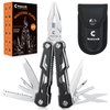 Wuwrll Multitool with Safety Locking,16-in-1 Multi Tool Stainless Steel Pocket Knife Set with Pliers, Upgrade Camping Tool Gifts for Men,for Survival, Camping, Hiking, Outdoor、
