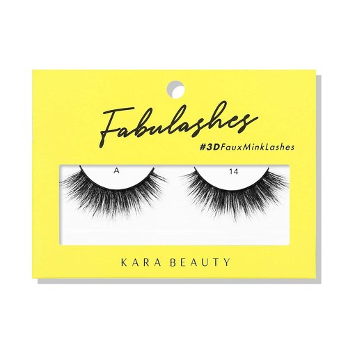 KARA BEAUTY FABULASHES 3D Faux Mink False Eyelashes - Style A14