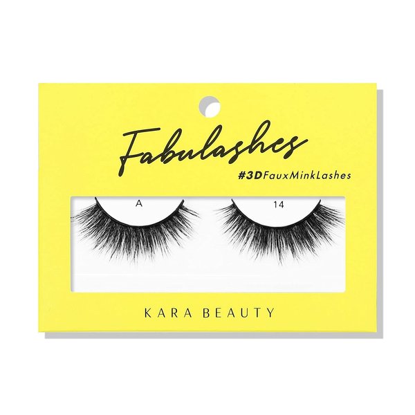 KARA BEAUTY FABULASHES 3D Faux Mink False Eyelashes - Style A14
