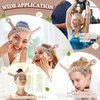 Face Wash Headband, Palm and Snail Spa Hair Bands Makeup Headbands Women Cartoon Cute Coral Fleece Elastic Headband Creative Hair Accessories for Washing Face Shower Sports Beauty Skincare (Khaki)