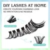 Hermosa Phoenix Pulse, Hermosa DIY Lash Extension Kit, 220 Pcs Lash Clusters Kit 30D+40D Individual Lashes 8-16mm for Natural Look, DIY Eyelashes at Home HM40D