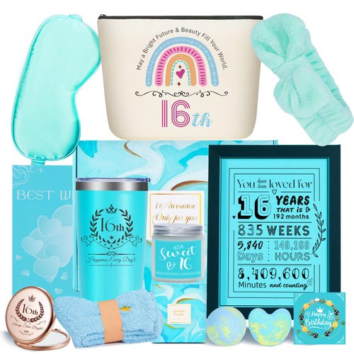 Sweet 16 Gifts for Girls,Best 16th Birthday Gifts for Girls,Cool 16 Year Old Girl Birthday Gifts idea for Happy Sweet Sixteen,Unique Gifts For 16 Year Old Girl Daughter Niece Granddaughter Sister Her
