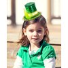 Dkomekii Green Mini Top Hat Headband St Patricks Day Irish Tiny Leprechaun Hat on Headband Fasciantor for Women Tea Party