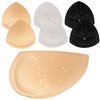 Nimiah Waterproof Bra Pads Inserts Push-up, 3 Pairs Bathing Suit Padding Inserts Fits AB Cup | Removable Womens Breast Replacement Inserts for Swimsuit Bikini Dress Sports Bra