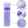 ELANE 4PCS Hair Oiler Comb Bottle,Root Comb Applicator Bottle for Hair Oil Scalp Oil Applicator Hair Oiling Applicator,Hair Oil Bottle Applicator 6oz (2Pink+2Purple)