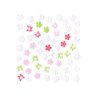White/Pink/Green Butterfly & Flower Nail Stickers/Decals