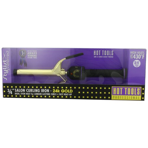 Hot Tools Professional 1101 Curling Iron with Multi-Heat Control, Regular 3/4"
